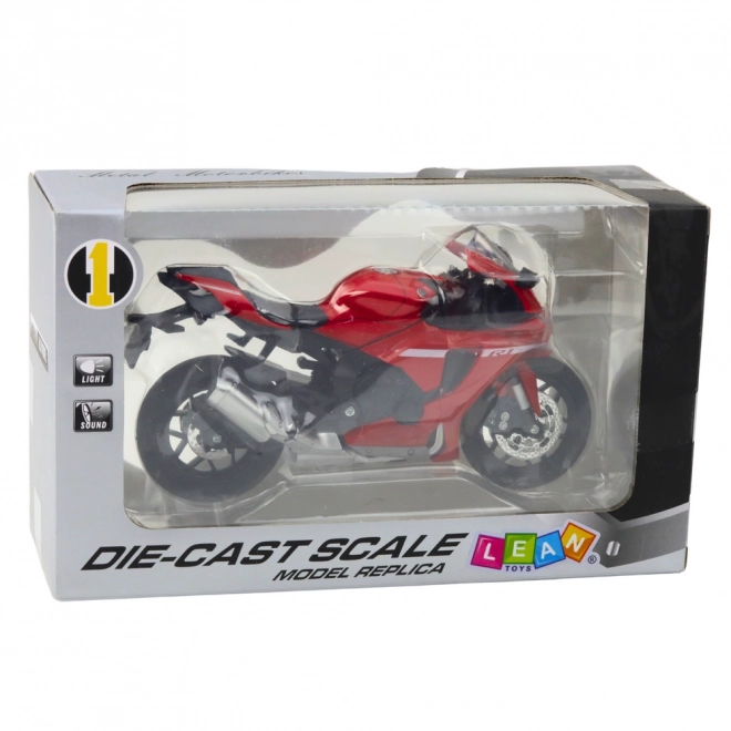 Sport Motorrad Metall Rot R1 1:12