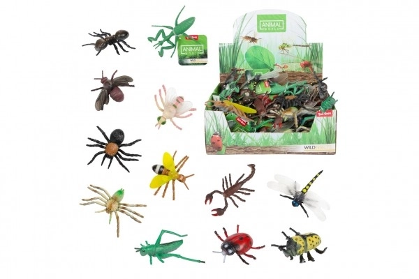 Kunststoff Insekten 6-13 cm Mix, 48 Stück im Box