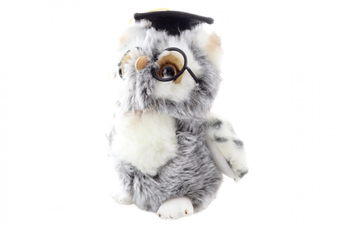 Plüsch-Sowa mit Brille 17 cm umweltfreundlich