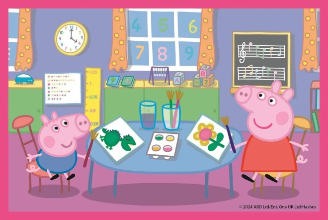 Clementoni Bildwürfel Peppa Pig, 6 Würfel