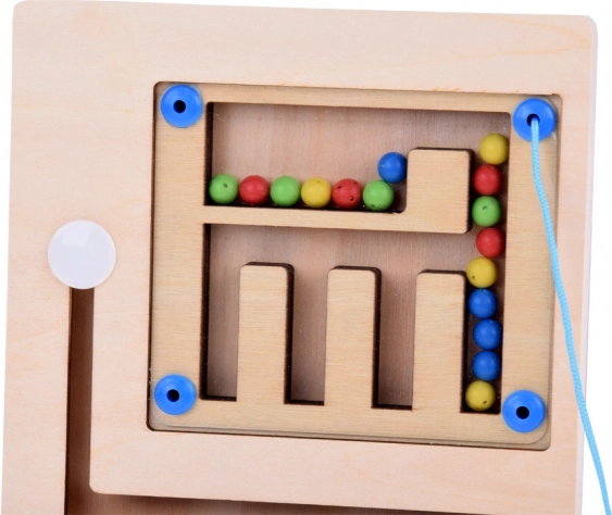 Magnetisches Montessori-Holzspielzeug mit Kugeln