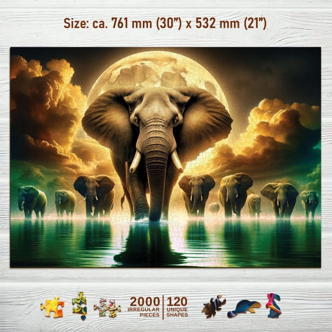 Holzpuzzle Elefantenträume 2000 Teile