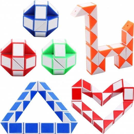 Magische Schlangenkubus – Puzzle 26 cm (Farbenmix)
