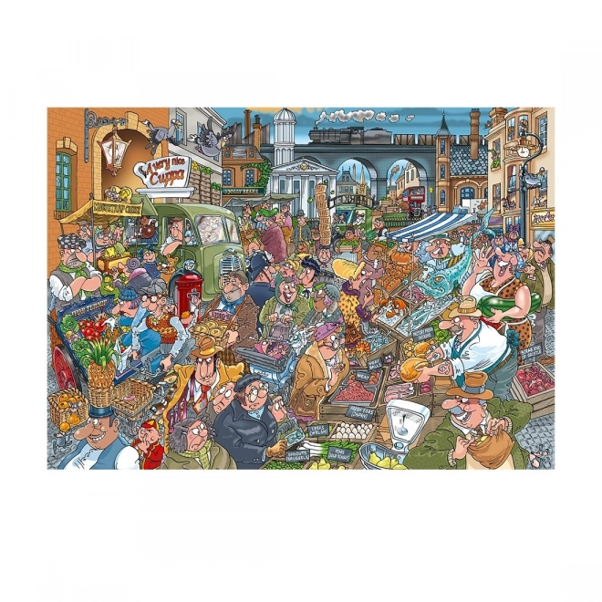 Puzzle 1000 Teile Wasgij Davy auf dem Markt
