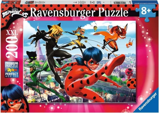 Ravensburger Puzzle Miraculous Ladybug und Schwarze Katze XXL 200 Teile