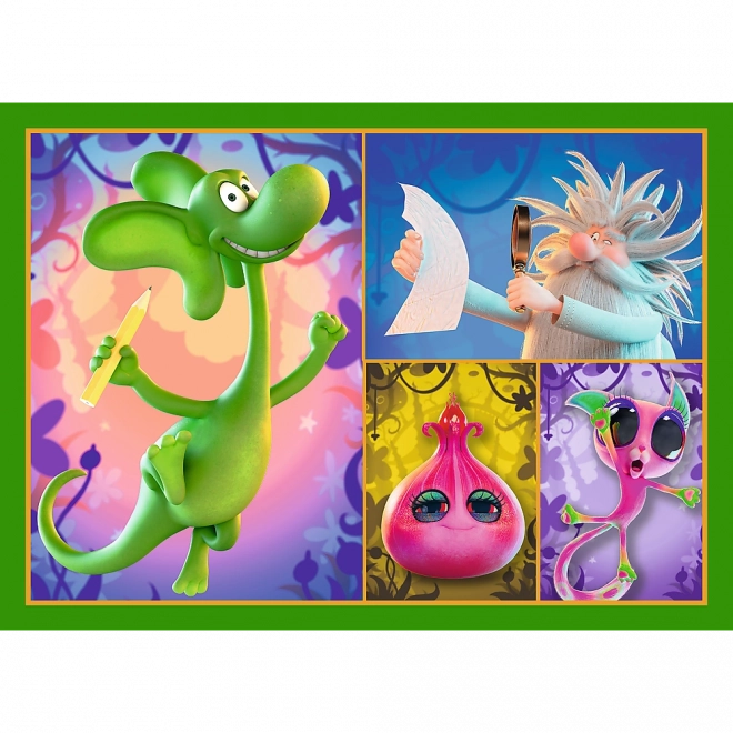 Puzzle 4v1 Welt des Drachens Diplodok