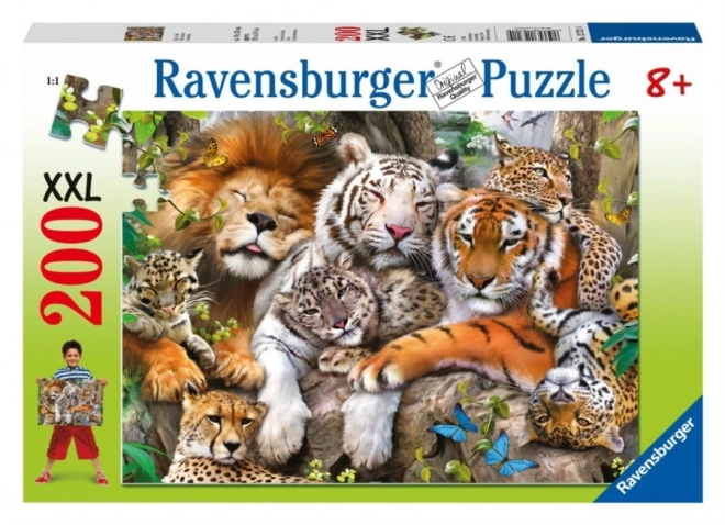 Puzzle Große Katzen 200 Teile