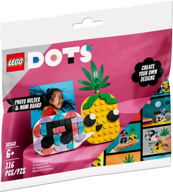 Lego DOTS Ananas Bilderrahmen und Miniaturtafel