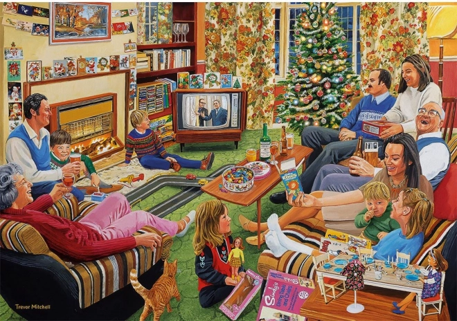 Gibsons Puzzle Unvergessliche Weihnachten 4x500 Teile