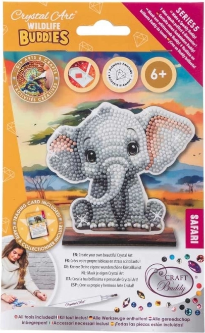 Diamantmalerei Safari: Elefant