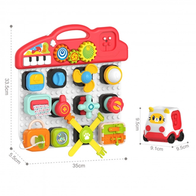 Woopie Montessori Spielbrett Bunter Aktivitätenpanel