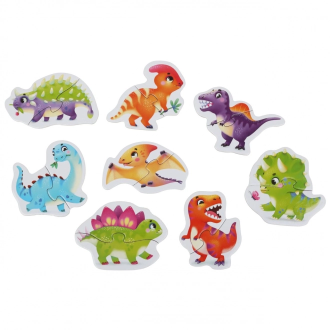 Puzzlika Dinosaurier Puzzle mit 8 Tieren