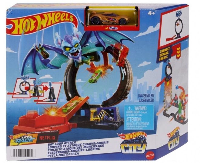 Hot Wheels Bat-Schleifen Autorennbahn Set