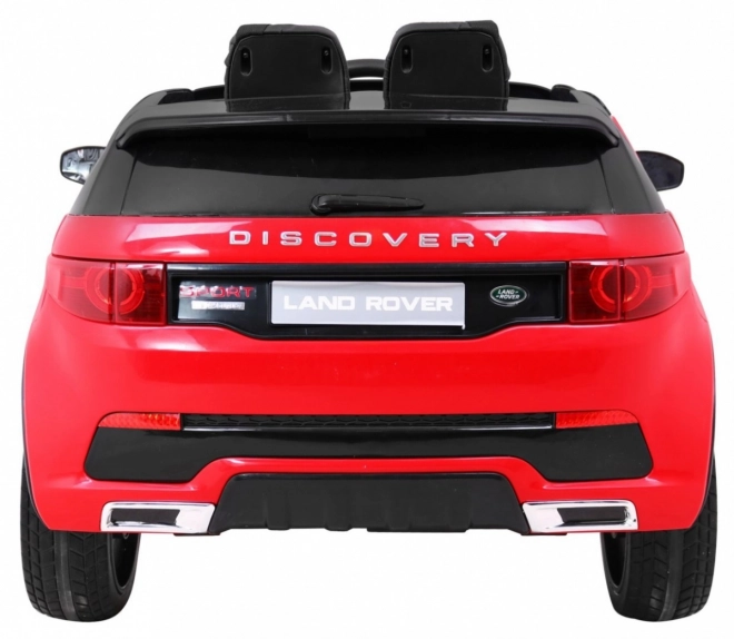 Kinder Land Rover Discovery Rot + Fernbedienung + 5 Stück Gurte + Sitzverstellung + EVA + MP3 LED
