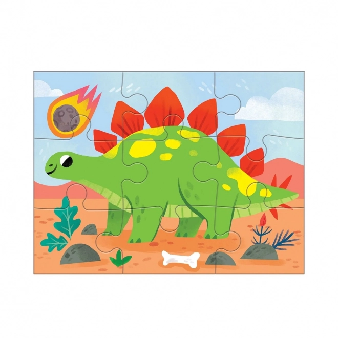 Mudpuppy Dinosaurier Puzzle Set 4-in-1