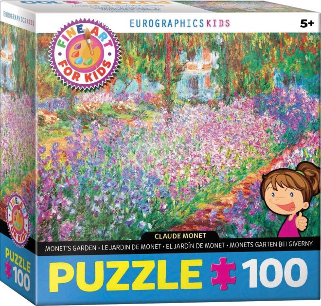 Puzzle Monets Garten 100 Teile