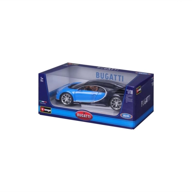 Bburago Bugatti Chiron Modellauto Blau/Blau