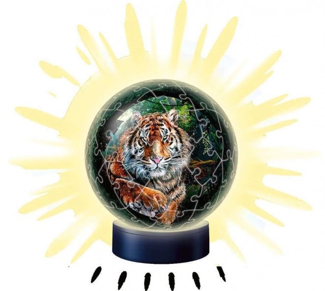 Ravensburger 3D Leuchtender Puzzleball Tiger