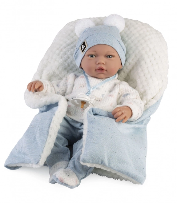 Realistische Babypuppe mit Weichem Stoffkörper 38 cm