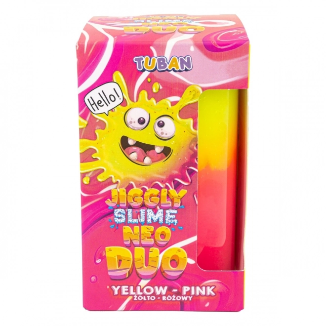 Jiggly Neo Duo Slime Gelb-Rosa