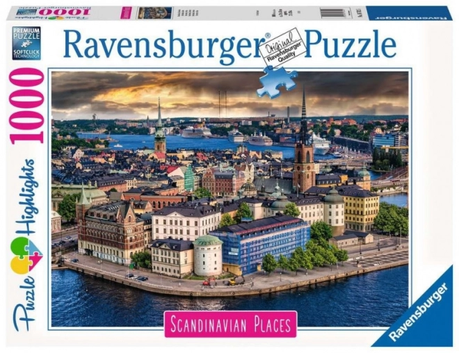 Ravensburger Puzzle 1000 Teile - Skandinavische Stadtansicht