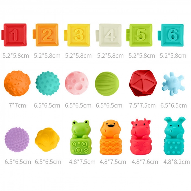 Woopie Baby Sinnespuzzle Quetschpuzzle Klang Lernende Zahlen