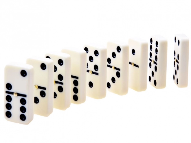 Elegantes Domino Spiel im Lederbox