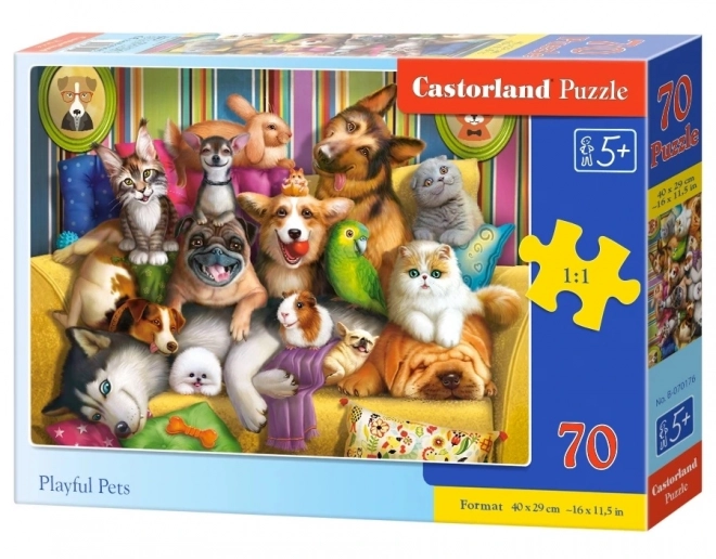 Fröhliche Tierchen Puzzle 70 Teile