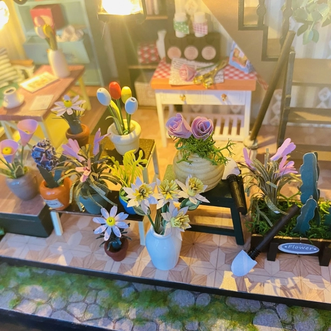 Miniaturhaus von Darcys Blumendomizil