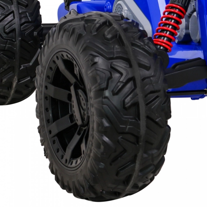 Lucky Seven Batterie Quad Blau + EVA Räder + Langsamer Start + LED + MP3 USB