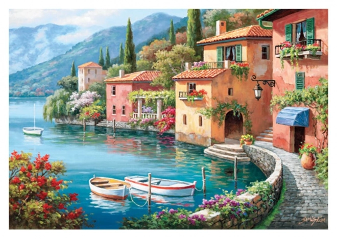 Puzzle Vesnička am See 2000 Teile