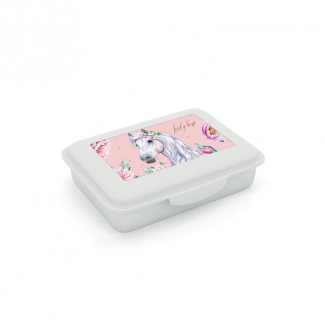 Frühstücksbox mit Fach Pferd Romantik