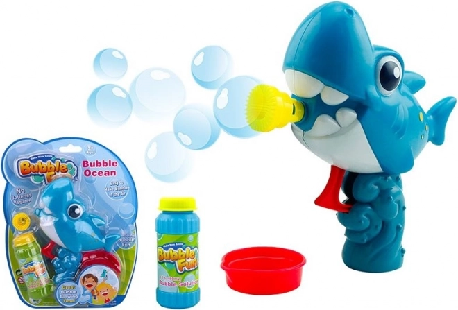 Bublifuk-Pistole Bubble Fun Hai mit Flüssigkeit