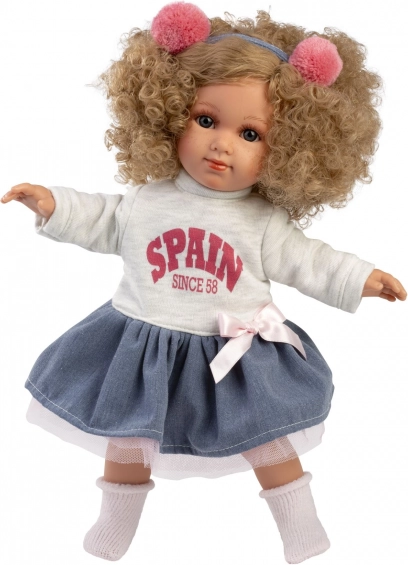 Realistische Puppe Llorens Elena mit weichem Textilkörper - 35 cm
