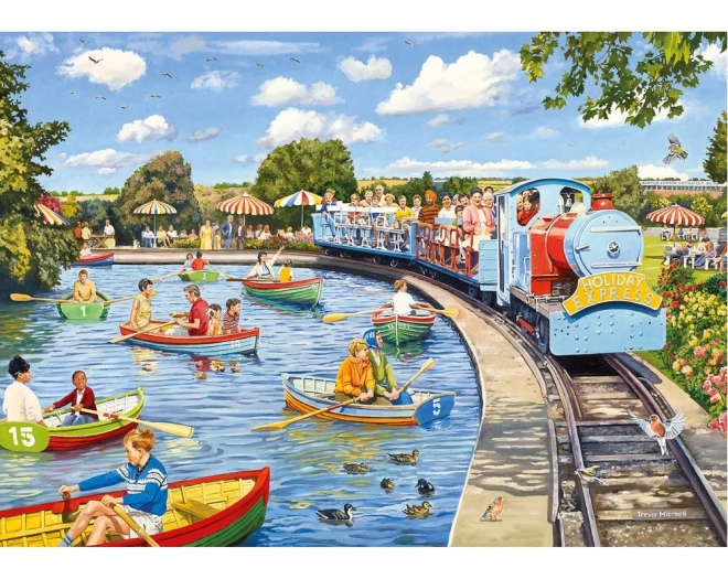 Gibsons Puzzle Kéž bys tu byl 4x500 Stück