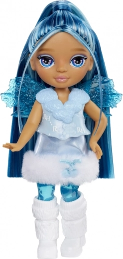 Lange kämmbarer Haare und Winter-Outfit