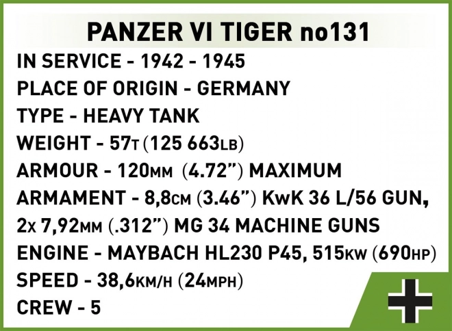 Panzer VI Tiger Modellbausatz