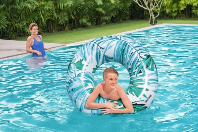 Bestway aufblasbarer Schwimmring Tropical Palms