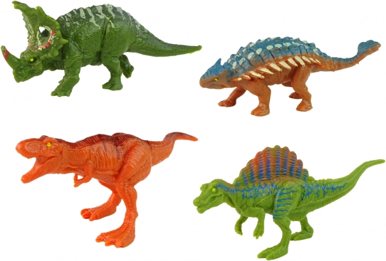 Anhänger für vier Dinosaurier
