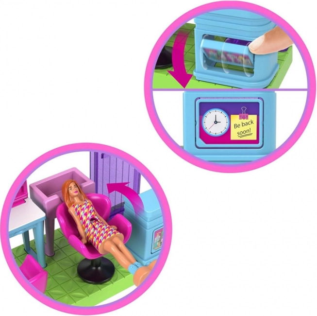 Barbie Mini BarbieLand - Friseursalon mit beweglicher Mini Barbie-Puppe