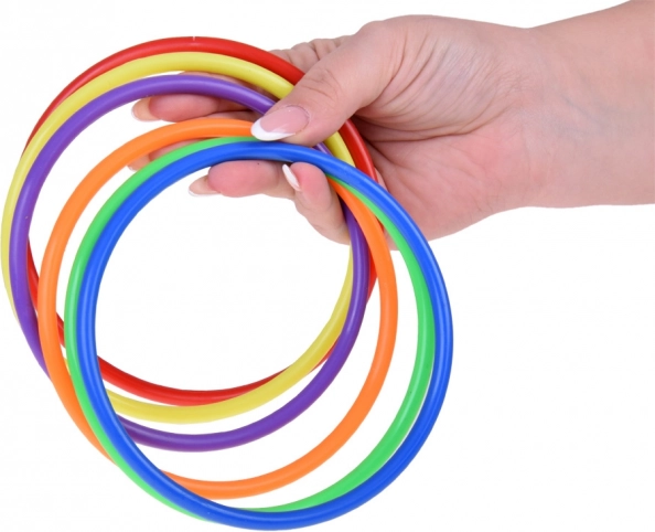 Spielset Kegel, Reifen und Beutel für Kinder