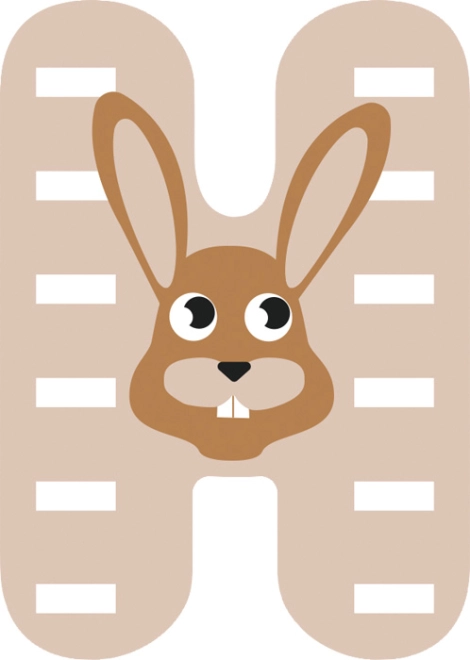 Fröhliches Design mit Hase