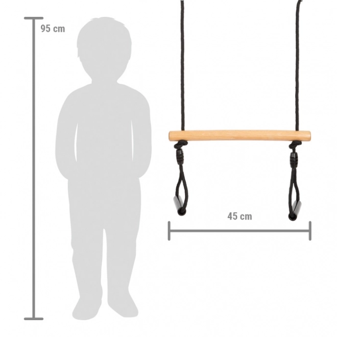 Trapezschaukel mit Turnringen für Kinder