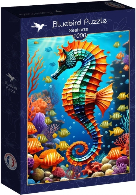 Puzzle Blauer Vogel Seepferdchen 1000 Teile