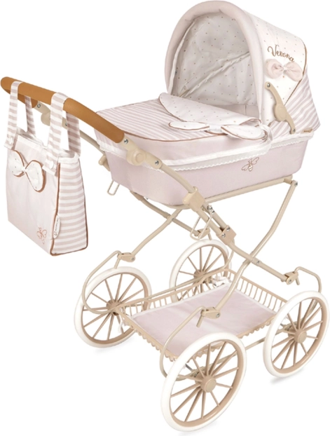 deCuevas faltbarer Puppenwagen mit Tasche Verona, Griffhöhe 52–81 cm