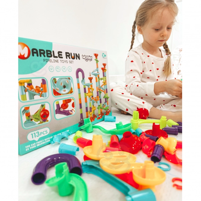 Woopie Kugelbahn Spiralset 113 Teile