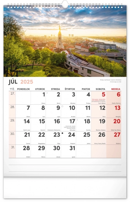 Notique Wandkalender Malerische Ecken der Slowakei 2025