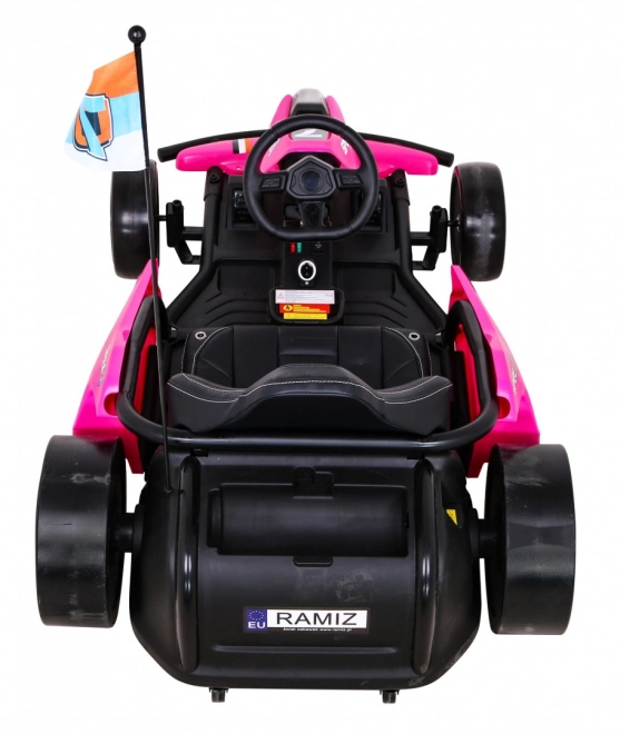 Speed 7 Drift King batteriebetriebenes Kart für Kinder Rosa + Driftfunktion + Sportsitz + 2 Geschwindigkeiten + EVA