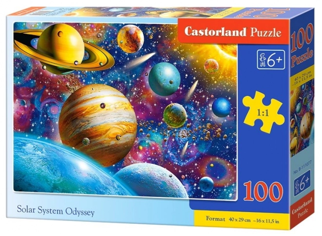 Puzzle Sonnensystem-Odyssee 100 Teile