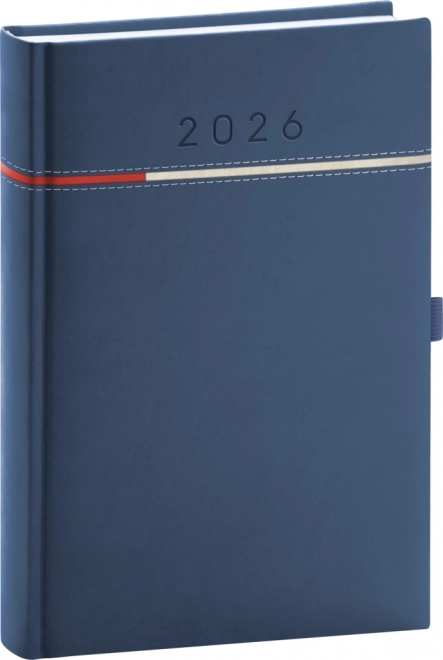 Tageskalender Tomy blau-rot 2026